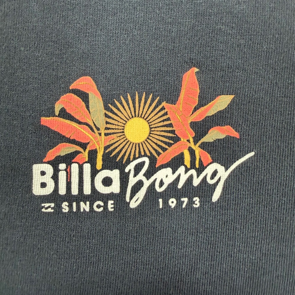 Billabong  Mens Large Premium Surf Graphic T-Shirt Black Palm Sun Logo - Picture 4 of 6